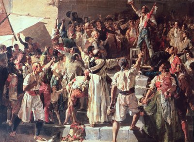 The Cry of the Palleter declaring war on Napoleon by Joaquín Sorolla